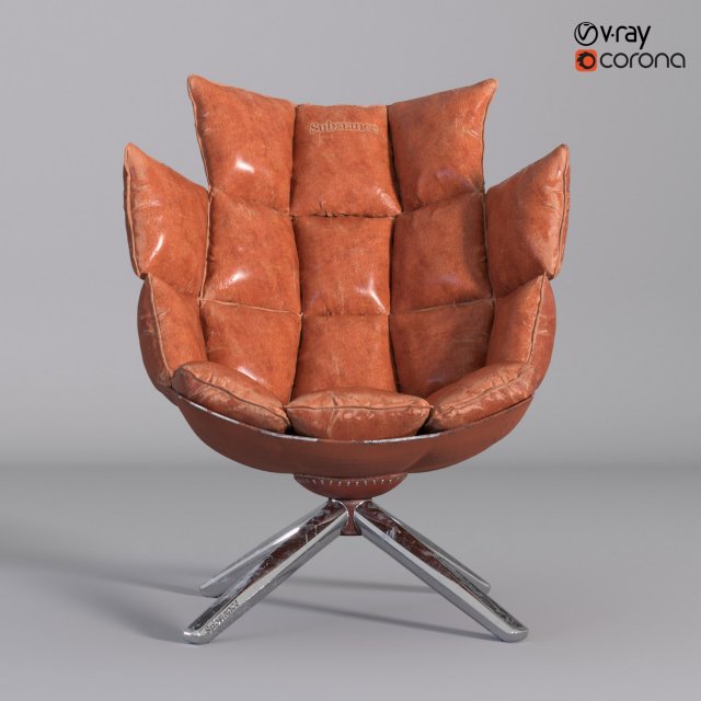 leather armchair 3D 模型 .c4d .max .obj .3ds .fbx .stl .blend 