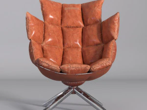 皮革扶手椅 3D 模型