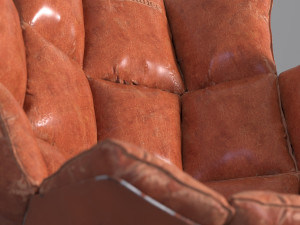 leather armchair 3D 模型