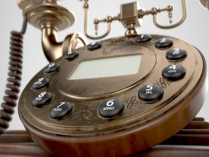 antique telephon 3D Model