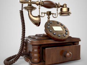 antique telephon 3D Model
