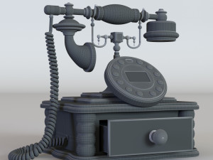 antique telephon 3D Model