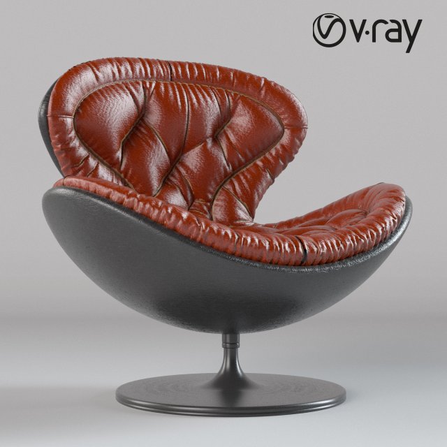 modern leather armchair 3D-Modell .c4d .max .obj .3ds .fbx .stl .blend 