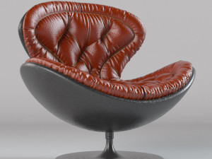 modern leather armchair 3D 모델
