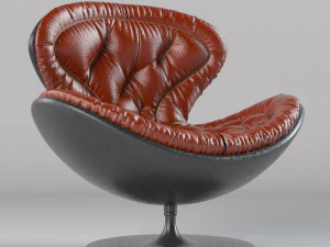 poltrona de couro moderna Modelo 3D