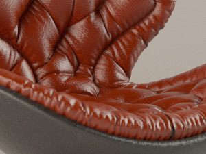 modern leather armchair 3D-Modell