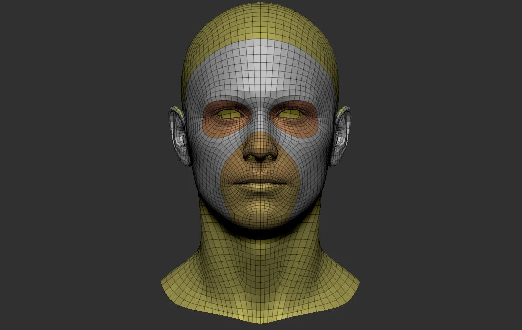 Head basemesh 3D Model .c4d .max .obj .3ds .fbx .stl .blend 