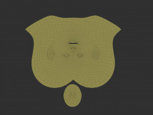 head basemesh female 3D Model