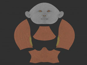 goril head 3D Model