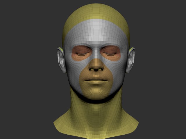 Head basemesh 3 Model 3D .c4d .max .obj .3ds .fbx .stl .blend 