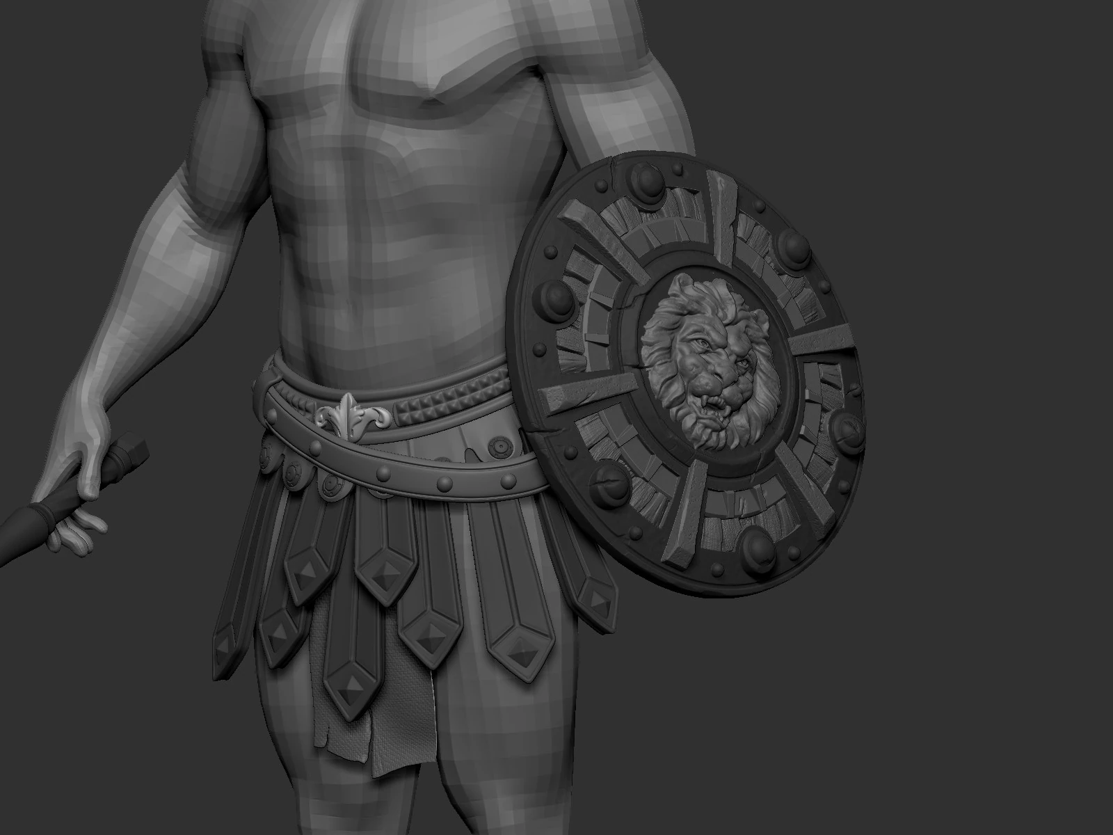 3DGladiator 3D Model .c4d .max .obj .3ds .fbx .stl .blend