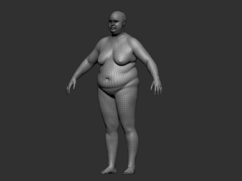 Fat Woman 3D 모델