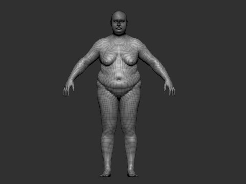 Fat Woman 3D मॉडल