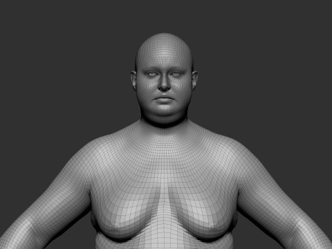 Fat Woman 3D मॉडल
