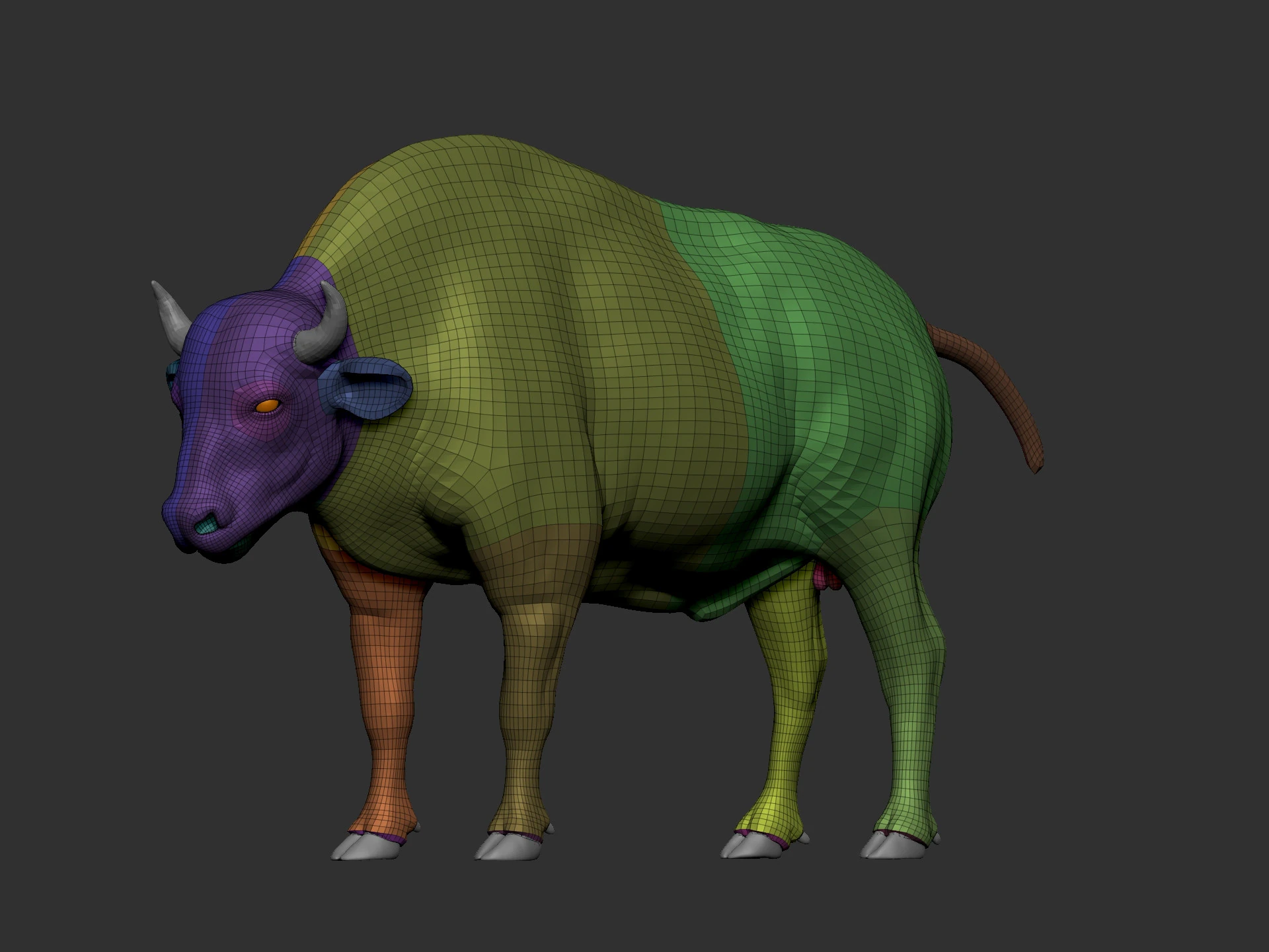 Bison American 3D Model .c4d .max .obj .3ds .fbx .stl .blend