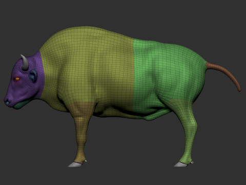 Bison American 3D Модель