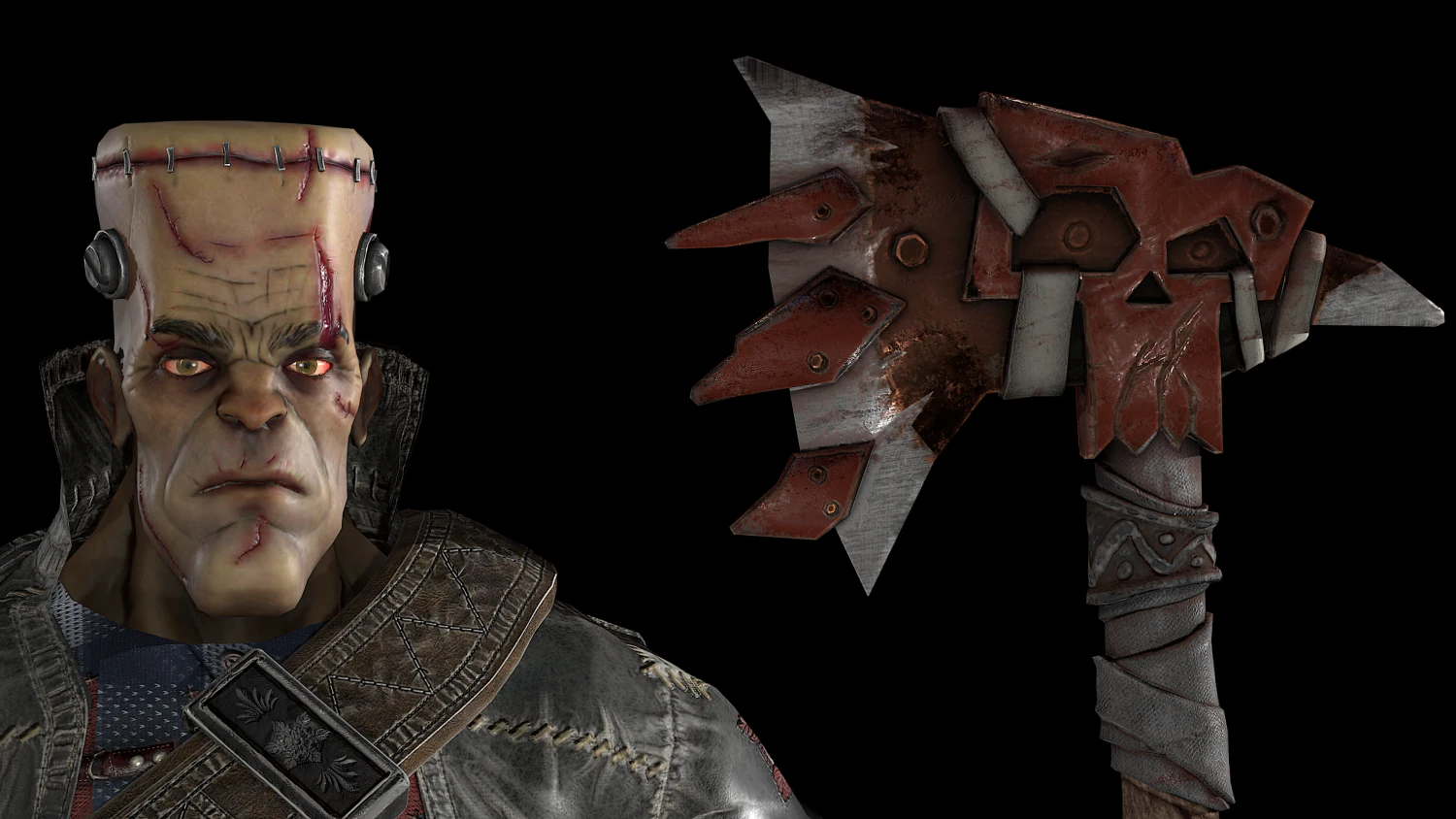 frankenstein 3D Model .c4d .max .obj .3ds .fbx .stl .blend 