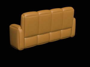 brown sofa 3D 모델