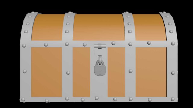 chest Model 3D .c4d .max .obj .3ds .fbx .stl .blend 