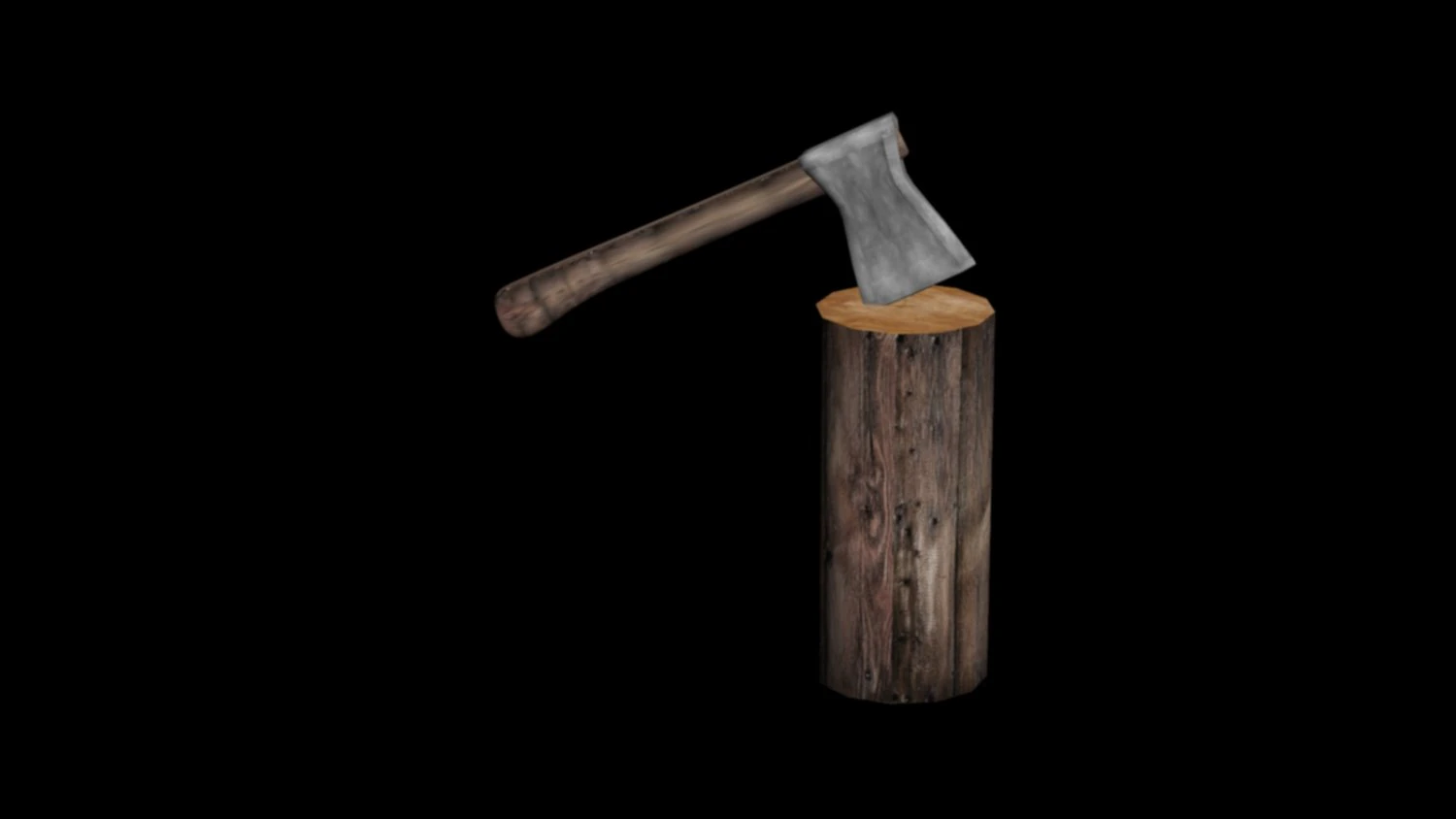 hacha de baja poli Modelo 3D .c4d .max .obj .3ds .fbx .stl .blend 