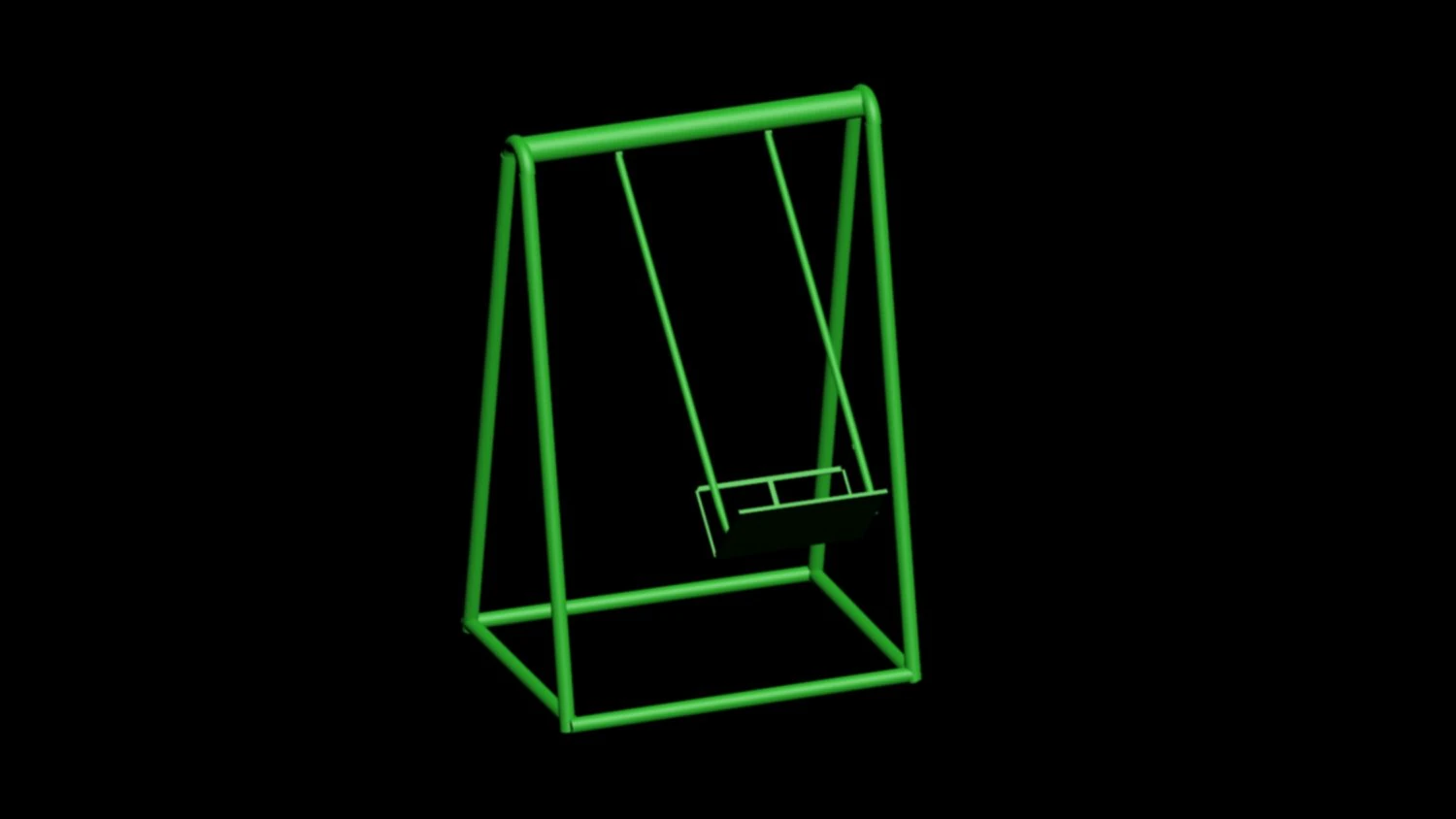 green swing 3D Model .c4d .max .obj .3ds .fbx .stl .blend 