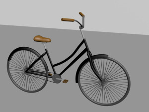 black bike 3D 모델