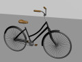 Black bike 3D-Modell