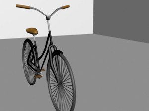 black bike Model 3D