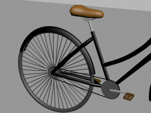 black bike Model 3D