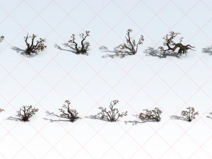 19 Transparent Tree 2D Game Assets CG Textures