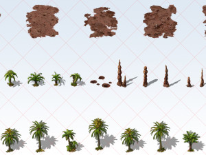 78 Transparent Desert Environment Construction Kit Game Asset CG 텍스쳐