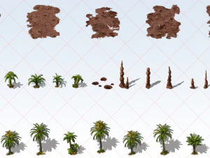 78 Transparent Desert Environment Construction Kit Game Asset CG Textures