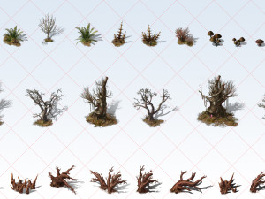 78 Transparent Desert Environment Construction Kit Game Asset CG 텍스쳐