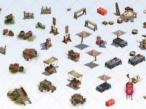 137 Transparent City Town Village Interior Exterior Environment 2D Game Asset CG Textures