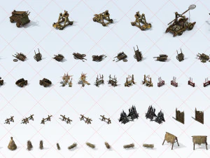 270 Medieval Environment Construction Kit 2D Game Asset CG Textures