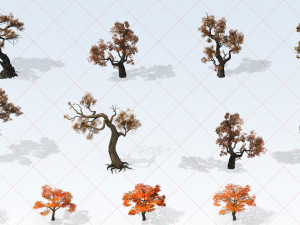 110 Bamboo Trees Plants Trunks Leaves Nature Environment 2D Game Asset CG Textures