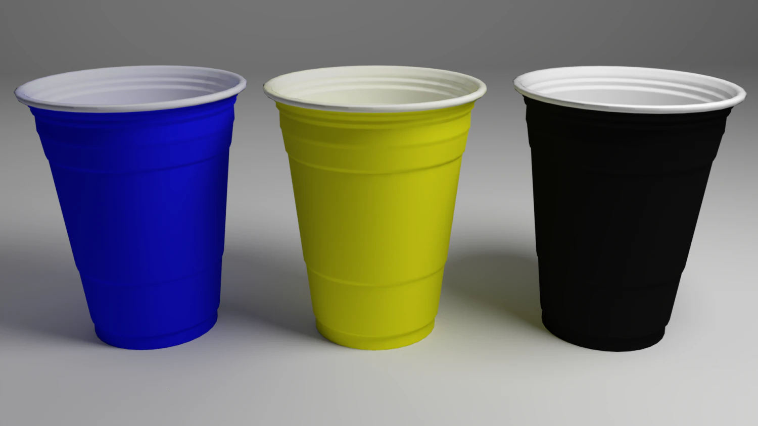 plastic-cups 3D Model .c4d .max .obj .3ds .fbx .stl .blend 