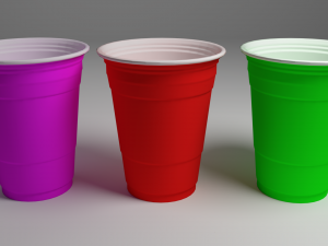 plastic-cups Modelo 3D