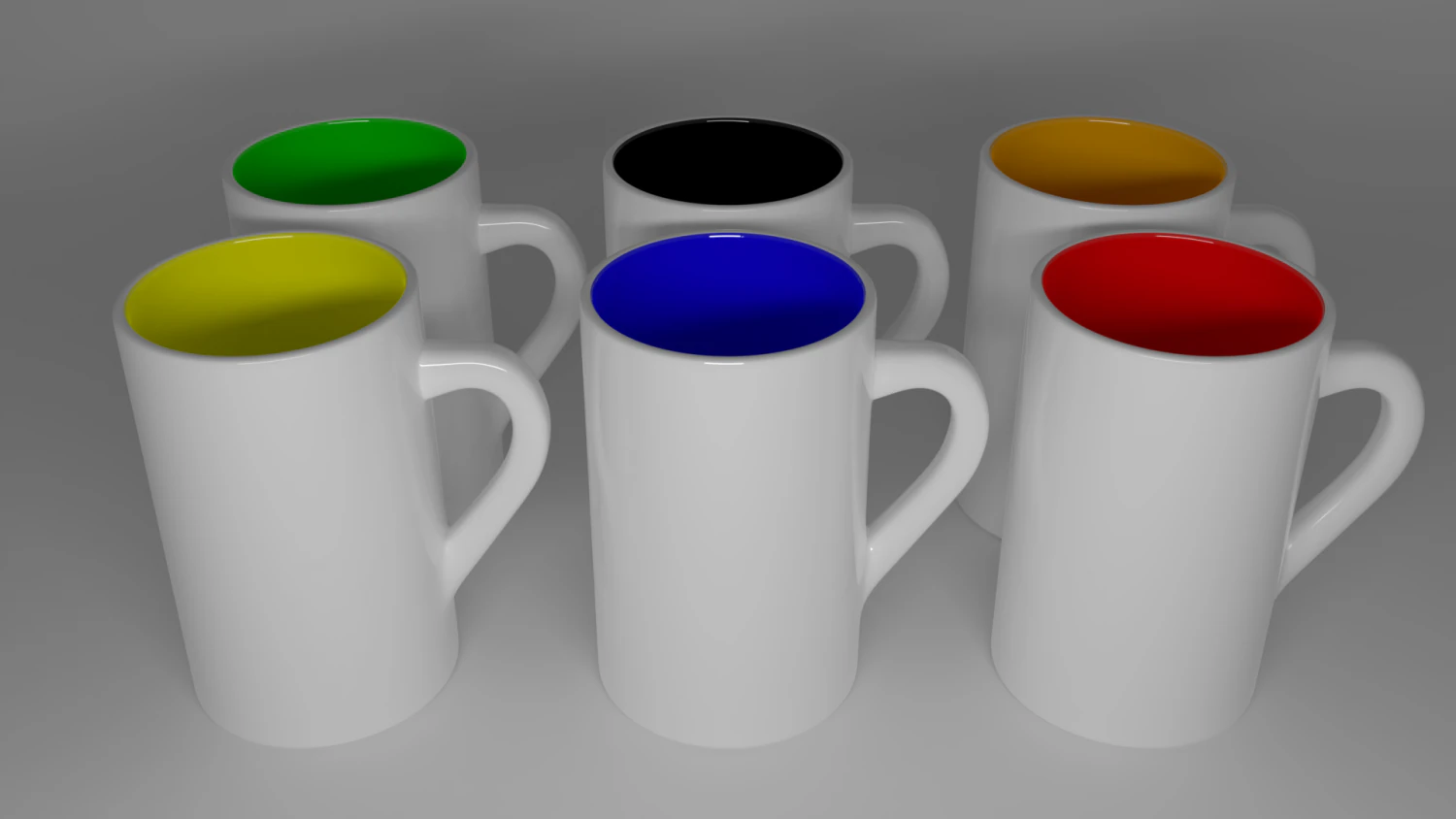 ceramic cups 3D Model .c4d .max .obj .3ds .fbx .stl .blend 