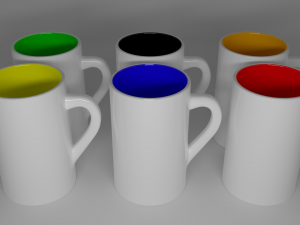 ceramic cups 3D Model