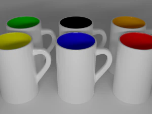 세라믹 컵 3D 모델