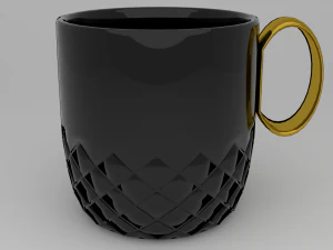 gold handle cup 3D Model