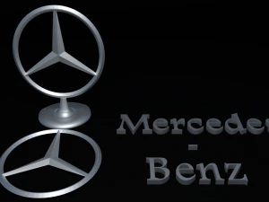 logotipo do carro mercedes Modelo 3D