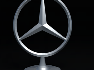 mercedes car logo 3D 模型