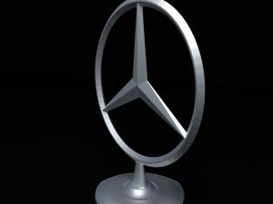 mercedes car logo 3D 模型
