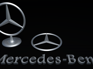 mercedes car logo 3D 模型
