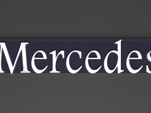 mercedes logo Modèles 3D en vedette