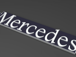 mercedes logo Modèles 3D en vedette