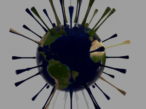 corona virus 3D Model