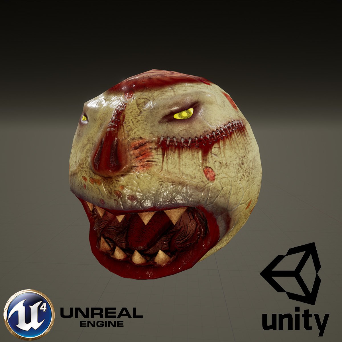 SCP-682 low-poly style - Download Free 3D model by UROD Engine